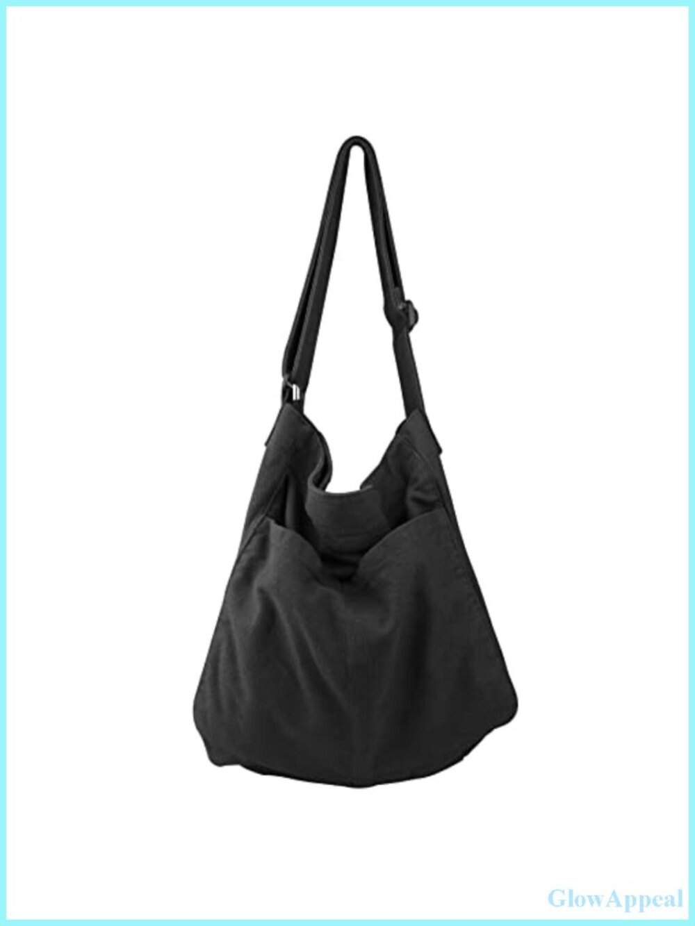NATINSA Canvas Hobo Crossbody Shoulder Tote Bag Multi-Pocket Casual Purse